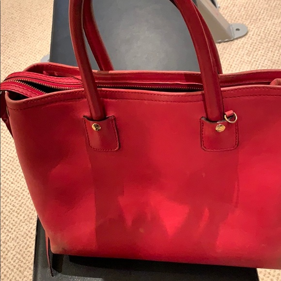 Alexander McQueen handbag.  Red Thick Leather. - Picture 13 of 16